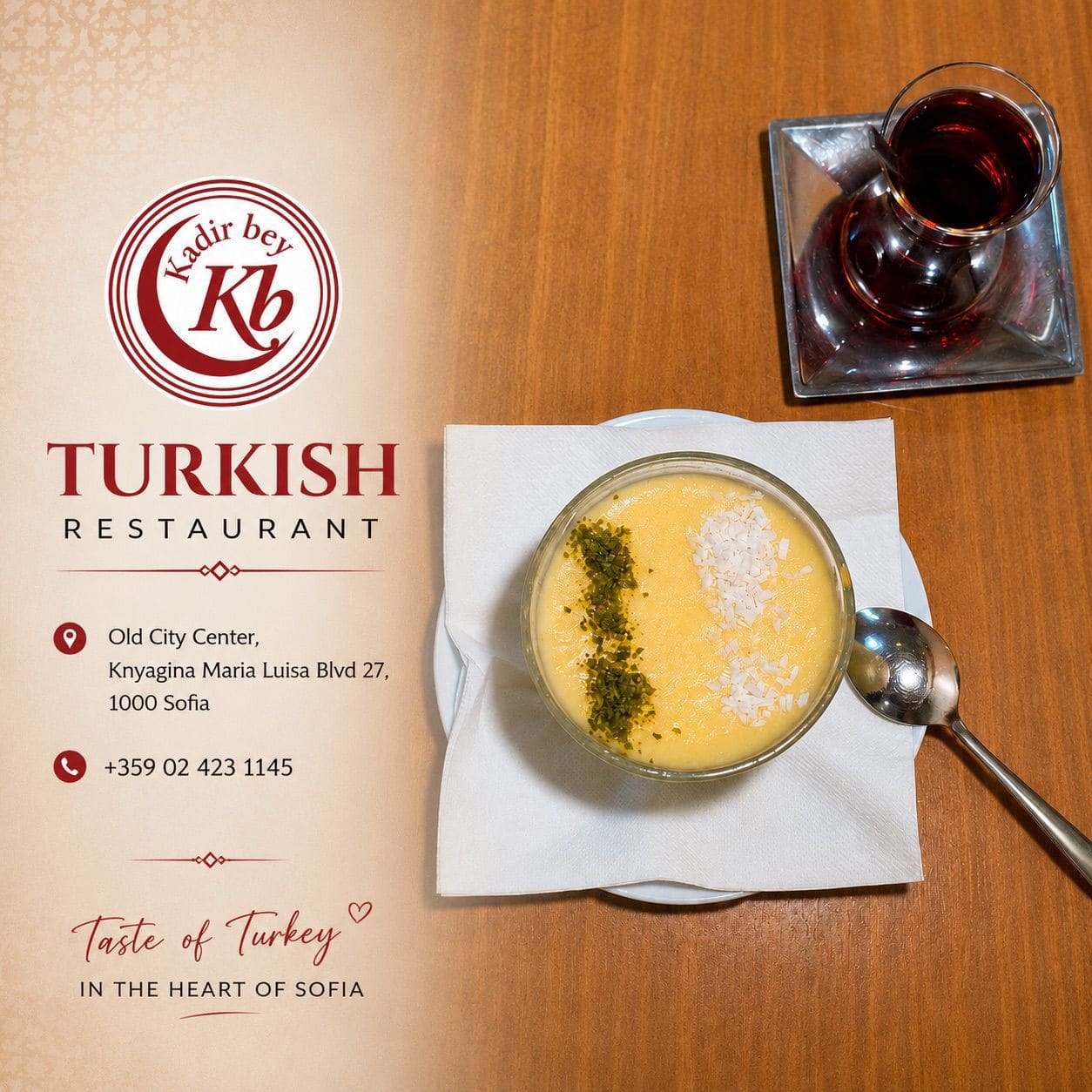 Sütlaç ve Türk çayı